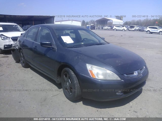 JHMCN36535C007287 - 2005 HONDA ACCORD HYBRID BLUE photo 1