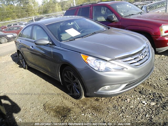 5NPEC4AC4DH504539 - 2013 HYUNDAI SONATA SE/LIMITED GRAY photo 1