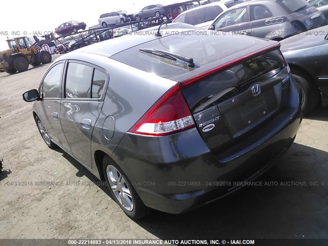 JHMZE2H78AS029725 - 2010 HONDA INSIGHT EX GRAY photo 3