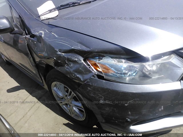 JHMZE2H78AS029725 - 2010 HONDA INSIGHT EX GRAY photo 6