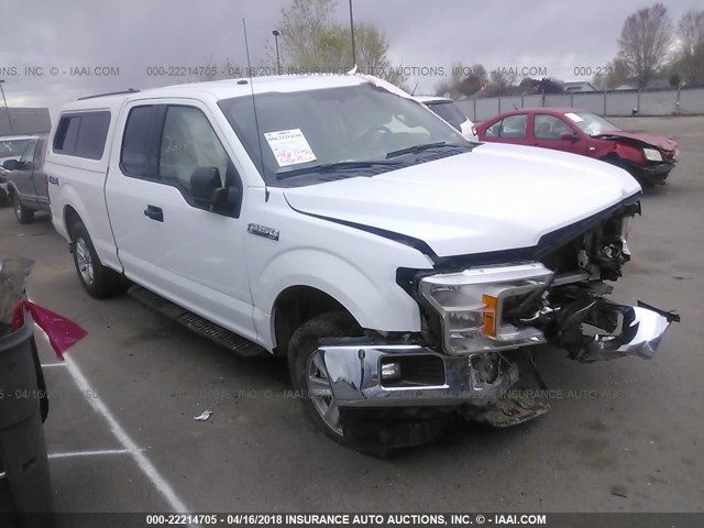 1FTFX1E51JKD10891 - 2018 FORD F150 SUPER CAB WHITE photo 1