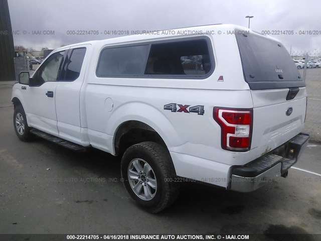 1FTFX1E51JKD10891 - 2018 FORD F150 SUPER CAB WHITE photo 3