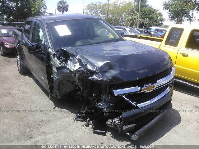 1GCGSCEN9J1165958 - 2018 CHEVROLET COLORADO LT GRAY photo 1