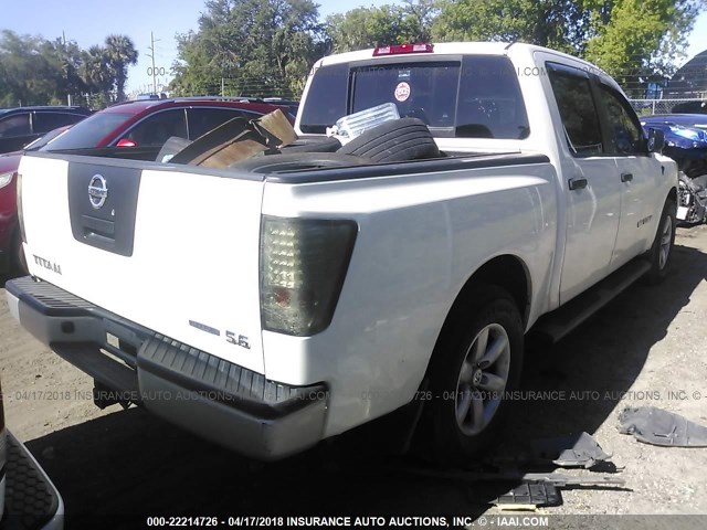 1N6BA0EK2AN320874 - 2010 NISSAN TITAN XE/SE/LE WHITE photo 4