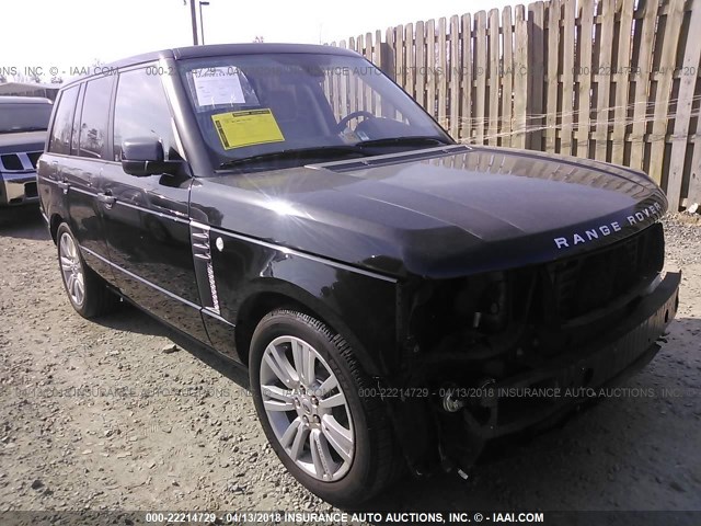 SALMF1D4XAA322104 - 2010 LAND ROVER RANGE ROVER HSE LUXURY BLACK photo 1