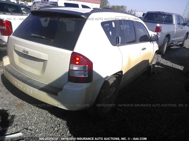 1J4NT4FB3AD558054 - 2010 JEEP COMPASS SPORT WHITE photo 4