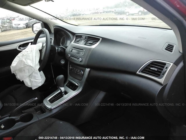 3N1AB7AP5EL624635 - 2014 NISSAN SENTRA S/SV/SR/SL 红色 照片 5