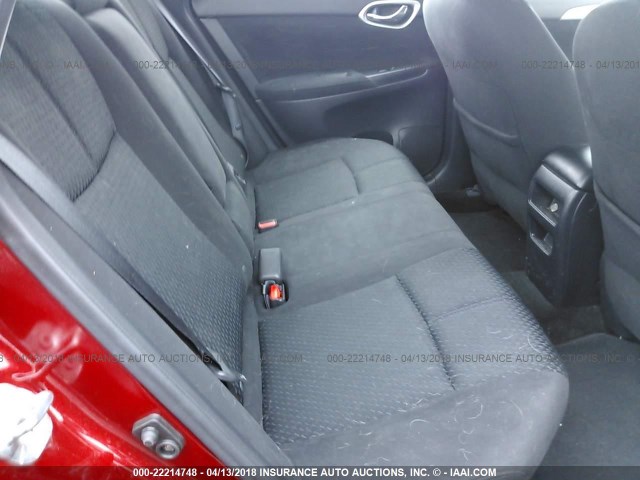 3N1AB7AP5EL624635 - 2014 NISSAN SENTRA S/SV/SR/SL 红色 照片 8