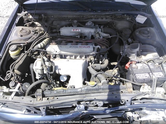 4T1SV21E8KU093972 - 1989 TOYOTA CAMRY DLX BLUE photo 10