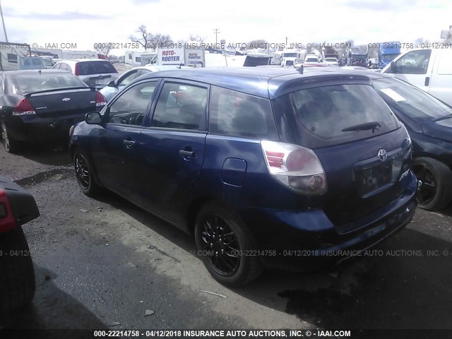 2T1KR32E75C423194 - 2005 TOYOTA COROLLA MATRIX XR BLUE photo 3
