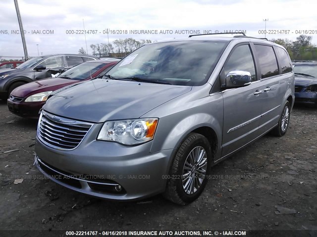 2C4RC1CG5DR751619 - 2013 CHRYSLER TOWN & COUNTRY TOURING L SILVER photo 2