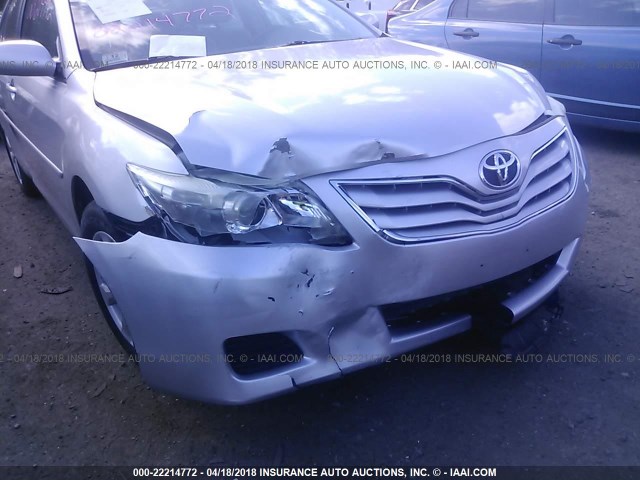 4T4BF3EK0BR094350 - 2011 TOYOTA CAMRY SE/LE/XLE SILVER photo 6