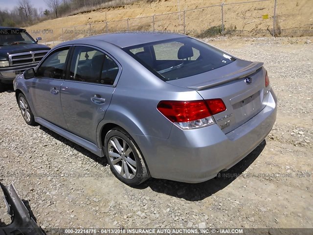 4S3BMCB68D3002499 - 2013 SUBARU LEGACY 2.5I PREMIUM SILVER photo 3