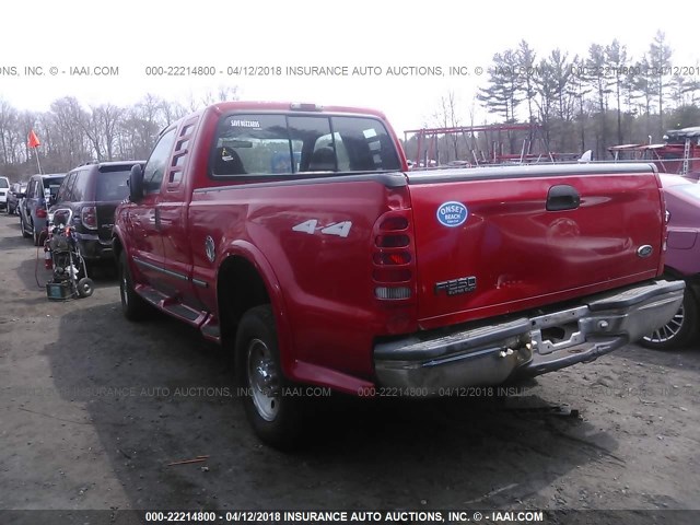 1FTNX21L8XEC79085 - 1999 FORD F250 SUPER DUTY RED photo 3