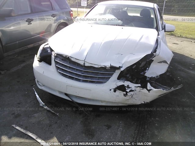 1C3LC56K27N680981 - 2007 CHRYSLER SEBRING TOURING WHITE photo 6