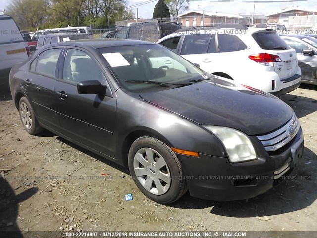 3FAFP06Z96R189614 - 2006 FORD FUSION S GRAY photo 1