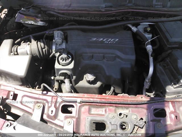 2CNDL43F386041298 - 2008 CHEVROLET EQUINOX LT RED photo 10