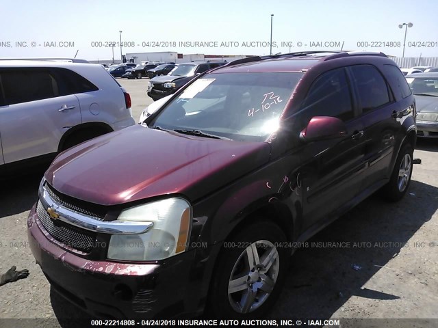 2CNDL43F386041298 - 2008 CHEVROLET EQUINOX LT RED photo 2