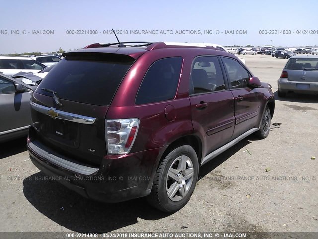 2CNDL43F386041298 - 2008 CHEVROLET EQUINOX LT RED photo 4