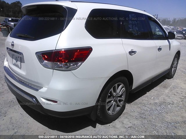 5N1AR2MN1EC655734 - 2014 NISSAN PATHFINDER S/SV/SL/PLATINUM 白色 照片 4