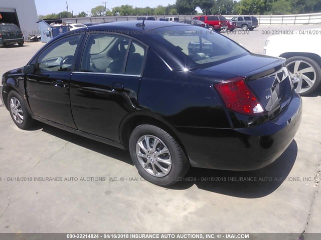 1G8AJ55F27Z116084 - 2007 SATURN ION LEVEL 2 BLACK photo 3