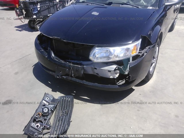 1G8AJ55F27Z116084 - 2007 SATURN ION LEVEL 2 BLACK photo 6