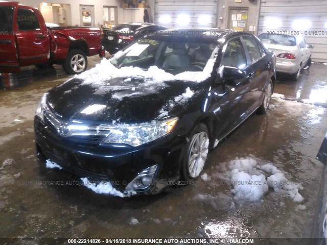 4T1BK1FK5DU021342 - 2013 TOYOTA CAMRY SE/XLE BLUE photo 2