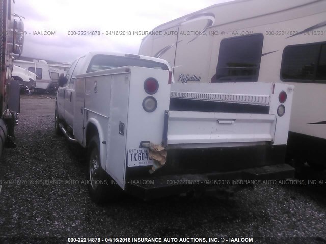 1FTWW31P35EC53622 - 2005 FORD F350 4X4 CREWCAB SRW SUPER DUTY WHITE photo 3