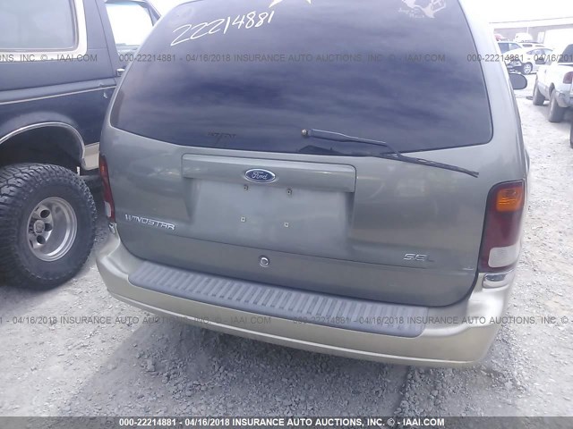 2FMZA5340YBB97970 - 2000 FORD WINDSTAR SEL GRAY photo 6