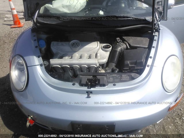 3VWPW3AG2AM022135 - 2010 VOLKSWAGEN NEW BEETLE 浅蓝色 照片 10