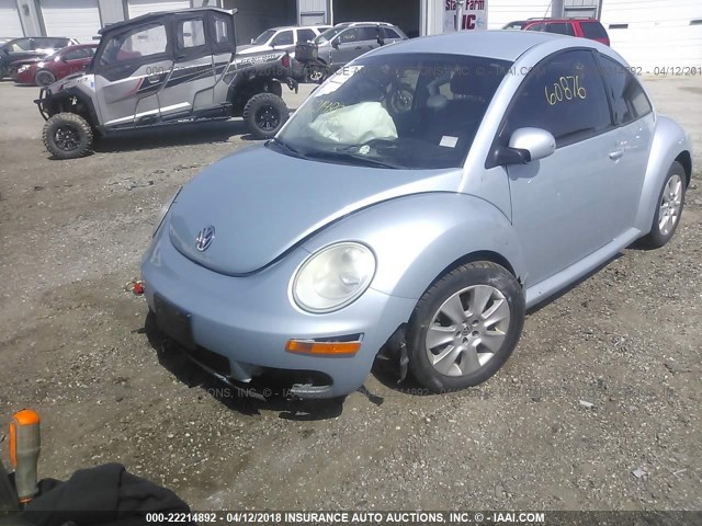 3VWPW3AG2AM022135 - 2010 VOLKSWAGEN NEW BEETLE Light Blue photo 2