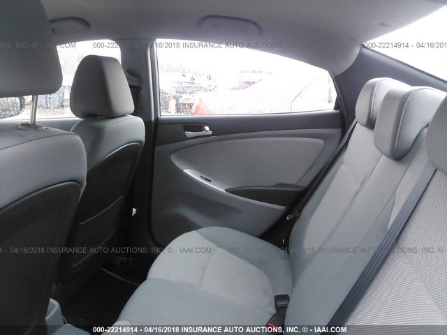 KMHCT4AE6CU211248 - 2012 HYUNDAI ACCENT GLS/GS SILVER photo 8