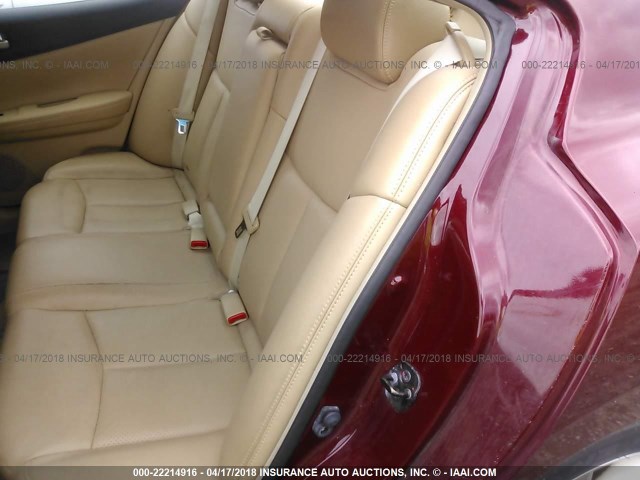 1N4AA51E29C828769 - 2009 NISSAN MAXIMA S/SV MAROON photo 8