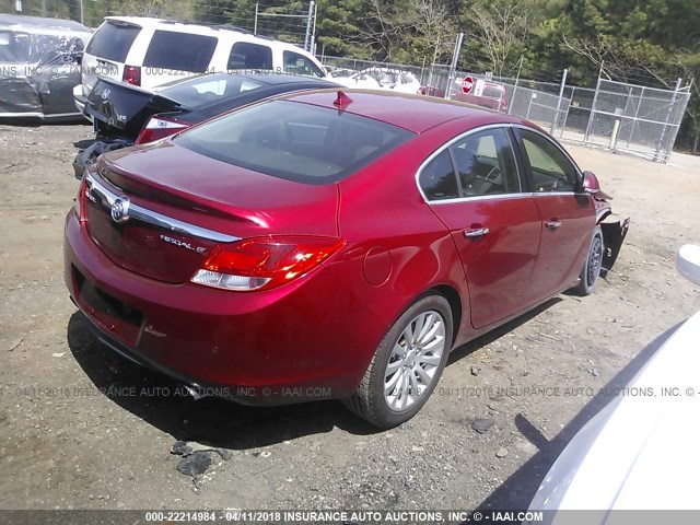 2G4GS5EV4D9155281 - 2013 BUICK REGAL PREMIUM RED photo 4