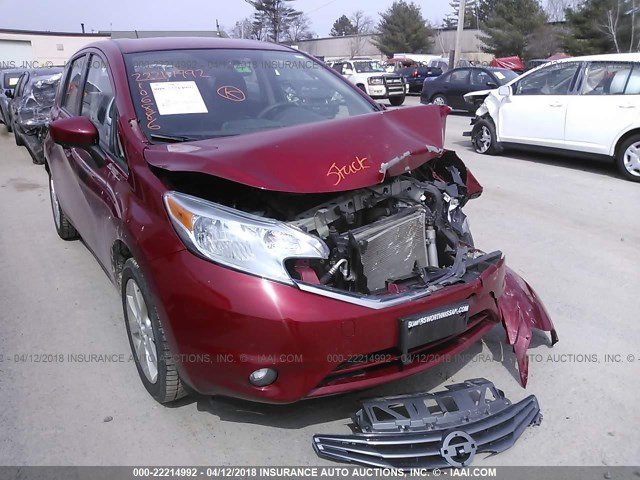 3N1CE2CP6FL421349 - 2015 NISSAN VERSA NOTE S/S PLUS/SV/SL/SR RED photo 1