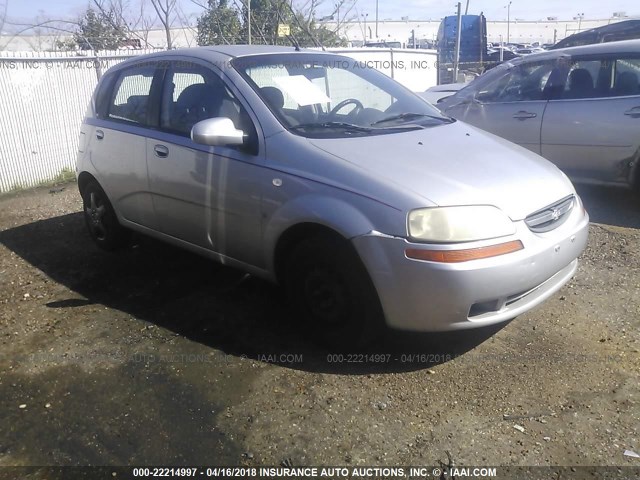 KL1TD66618B031541 - 2008 CHEVROLET AVEO LS SILVER photo 1