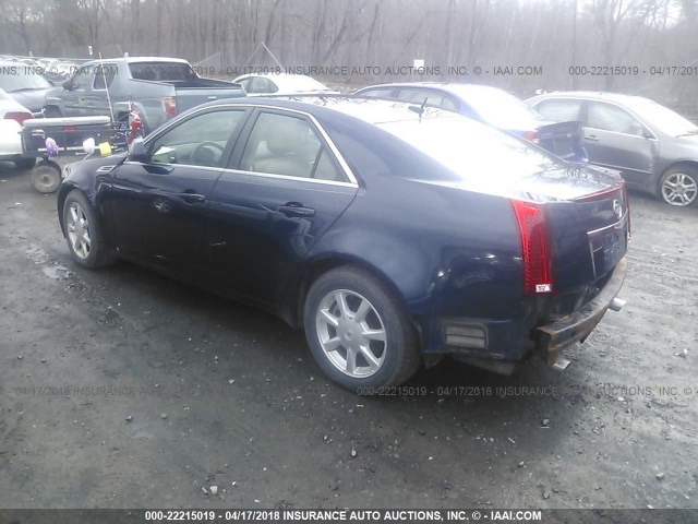 1G6DG577X80134364 - 2008 CADILLAC CTS Dark Blue photo 3