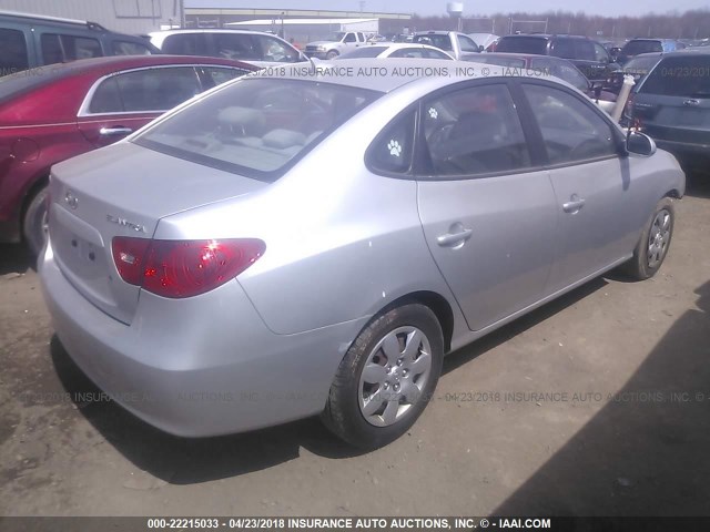 KMHDU46DX9U691269 - 2009 HYUNDAI ELANTRA GLS/SE SILVER photo 4