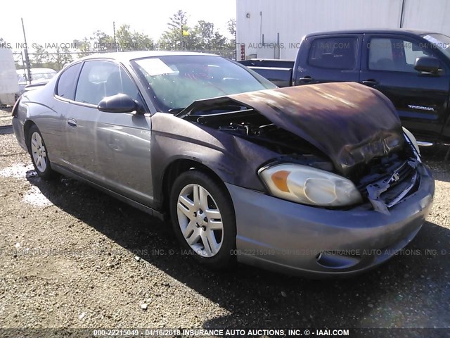 2G1WK151269329107 - 2006 CHEVROLET MONTE CARLO LT GRAY photo 1