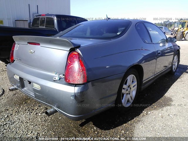 2G1WK151269329107 - 2006 CHEVROLET MONTE CARLO LT GRAY photo 4