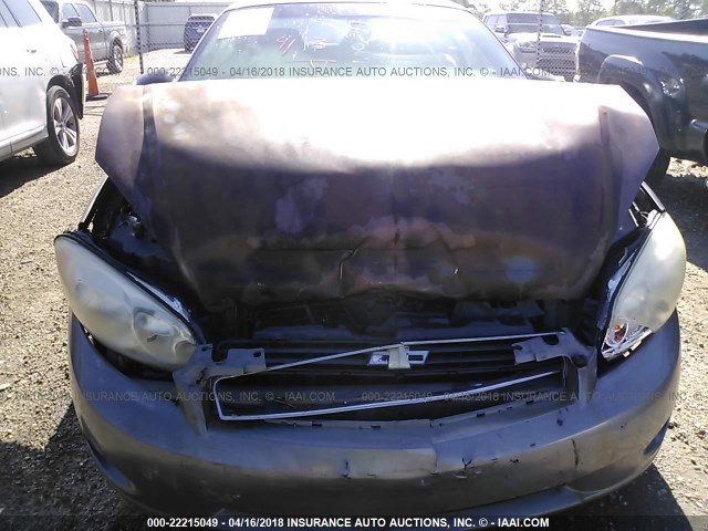 2G1WK151269329107 - 2006 CHEVROLET MONTE CARLO LT GRAY photo 6