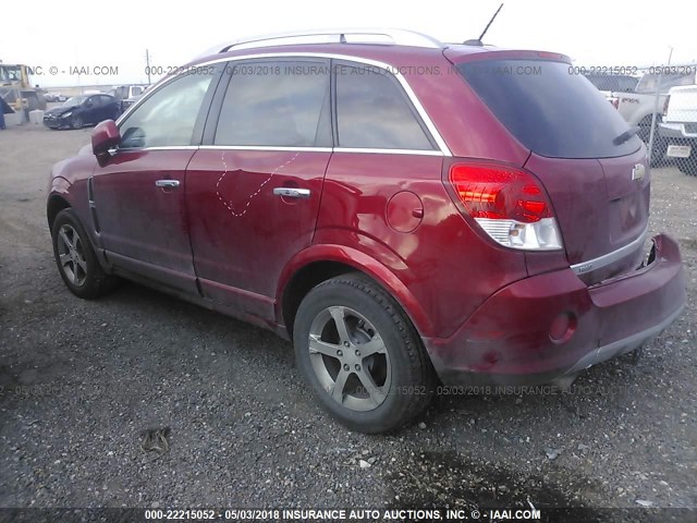 3GNFL4E52CS641815 - 2012 CHEVROLET CAPTIVA SPORT/LTZ RED photo 3