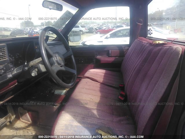 1GTDK14KXJZ537744 - 1988 GMC GMT-400 K1500 MAROON photo 8