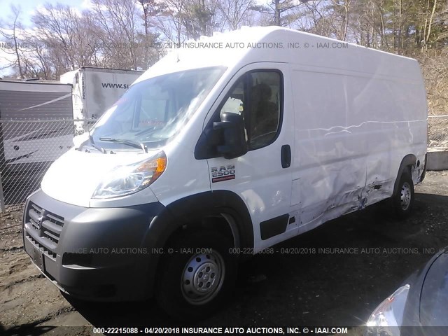 3C6TRVDG3JE108796 - 2018 RAM PROMASTER 2500 2500 HIGH WHITE photo 2