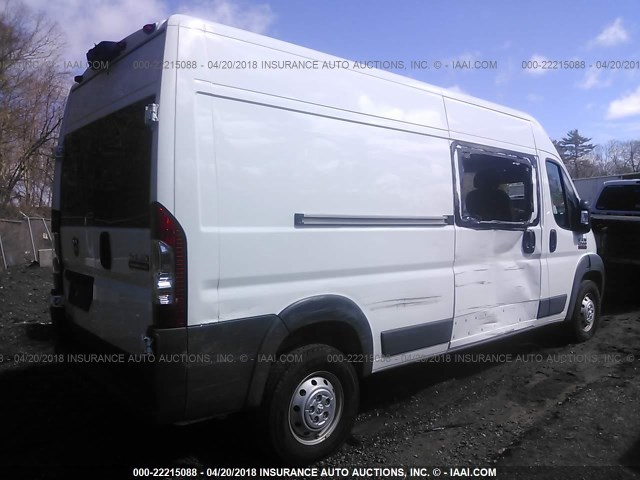 3C6TRVDG3JE108796 - 2018 RAM PROMASTER 2500 2500 HIGH WHITE photo 4