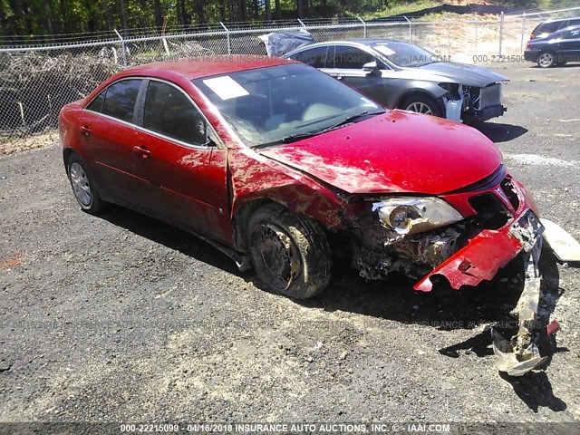 1G2ZF58B674104069 - 2007 PONTIAC G6 VALUE LEADER/BASE RED photo 1