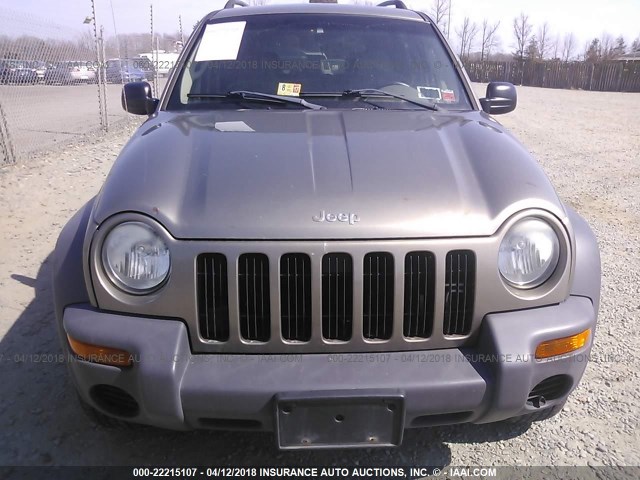 1J4GL48K03W730277 - 2003 JEEP LIBERTY SPORT/FREEDOM GOLD photo 6