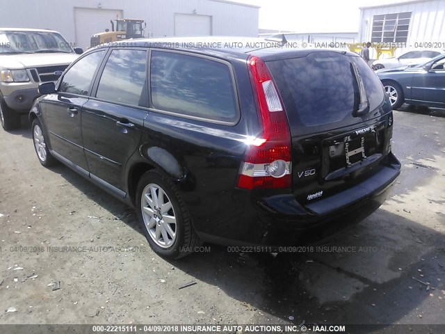 YV1MW682662164742 - 2006 VOLVO V50 T5 BLACK photo 3