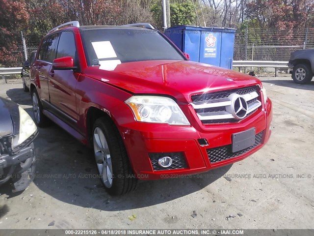 WDCGG8HB1AF294807 - 2010 MERCEDES-BENZ GLK 350 4MATIC RED photo 1