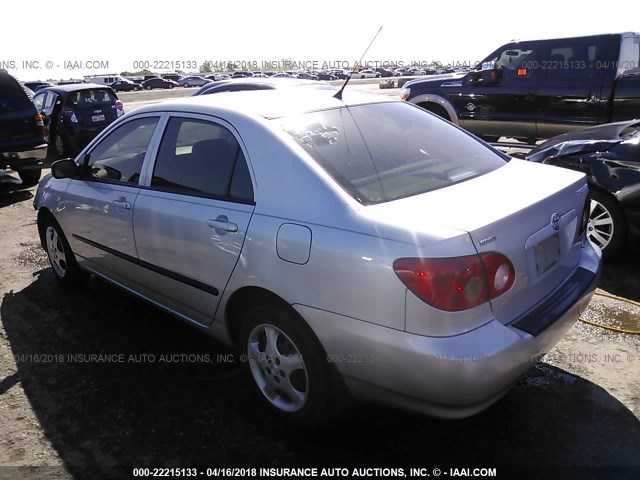 1NXBR32E27Z768277 - 2007 TOYOTA COROLLA CE/LE/S SILVER photo 3